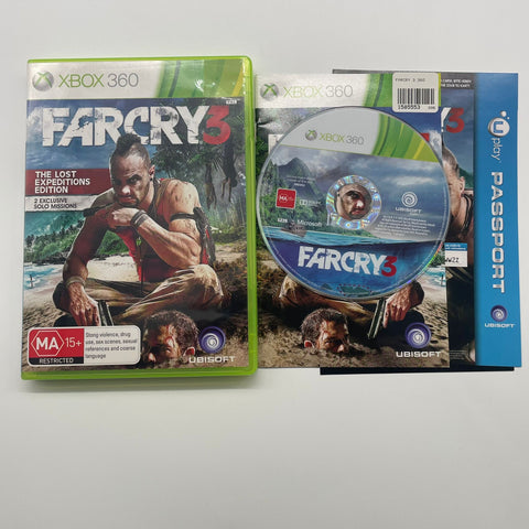 Far Cry 3 Xbox 360 Game + Manual PAL 05A4