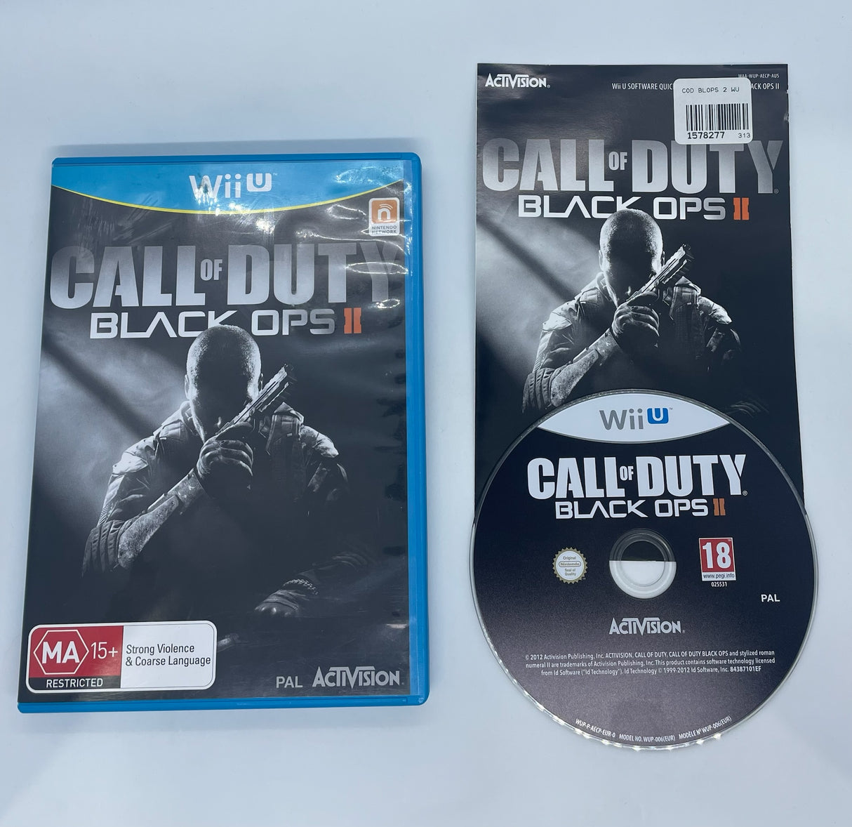 Call of Duty Black Ops II 2 Nintendo Wii U Game + Manual PAL