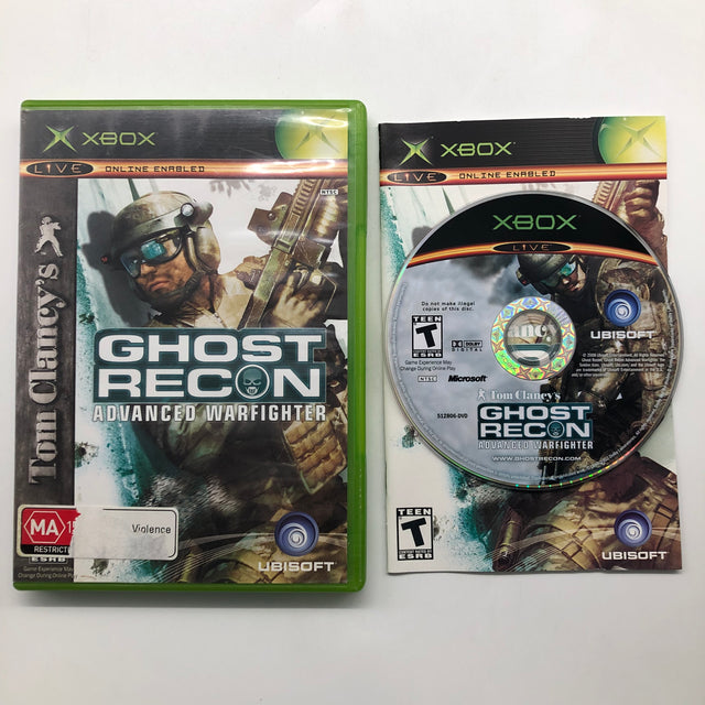 Tom Clancy's Ghost Recon Advanced Warfighter Xbox Original Game + Manual PAL