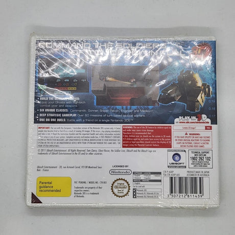 Tom Clancy's Ghost Recon Shadow Wars Nintendo 3DS Game Brand New SEALED PAL