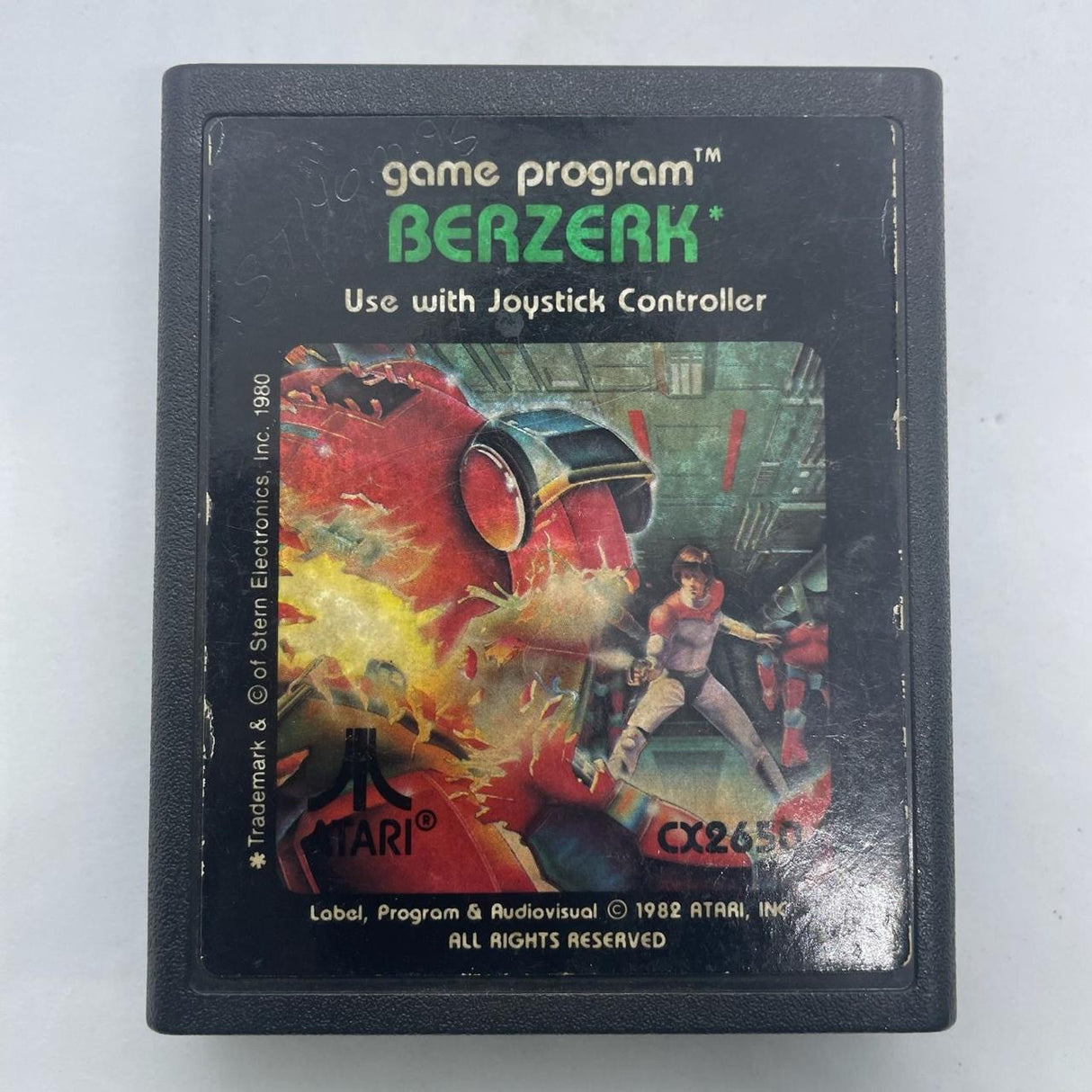 Berzerk Atari 2600 Game Program Cartridge PAL