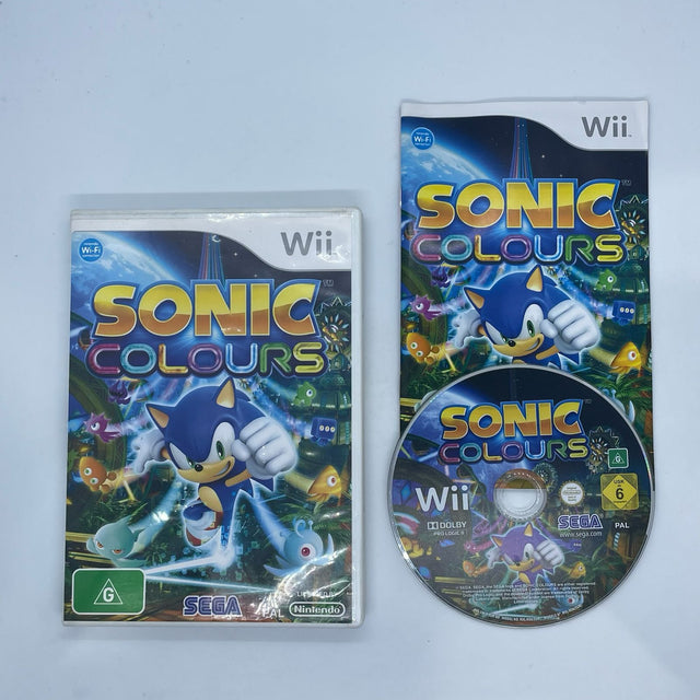 Sonic Colours Nintendo Wii Game + Manual PAL