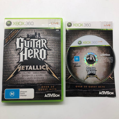 Guitar Hero Metallica Xbox 360 Game + Manual PAL