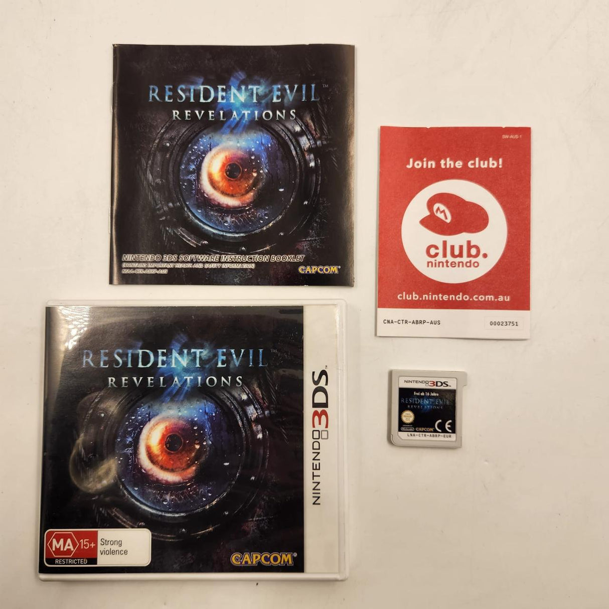 Resident Evil Revelations Nintendo 3DS Game + Manual PAL