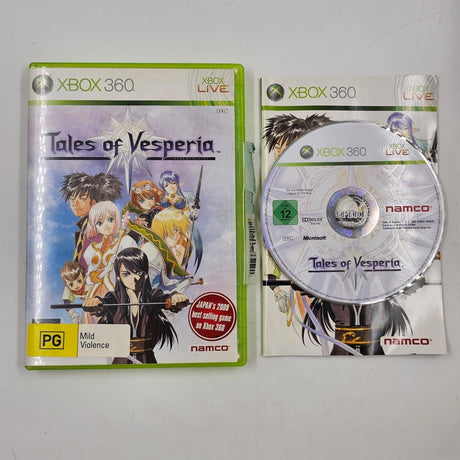 Tales Of Vesperia Xbox 360 Game + Manual PAL
