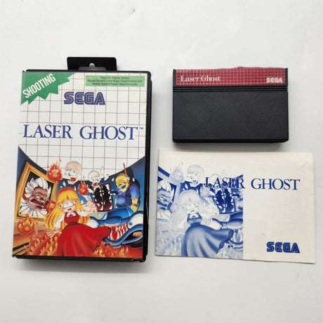 Laser Ghost Sega Master System Game + Manual PAL