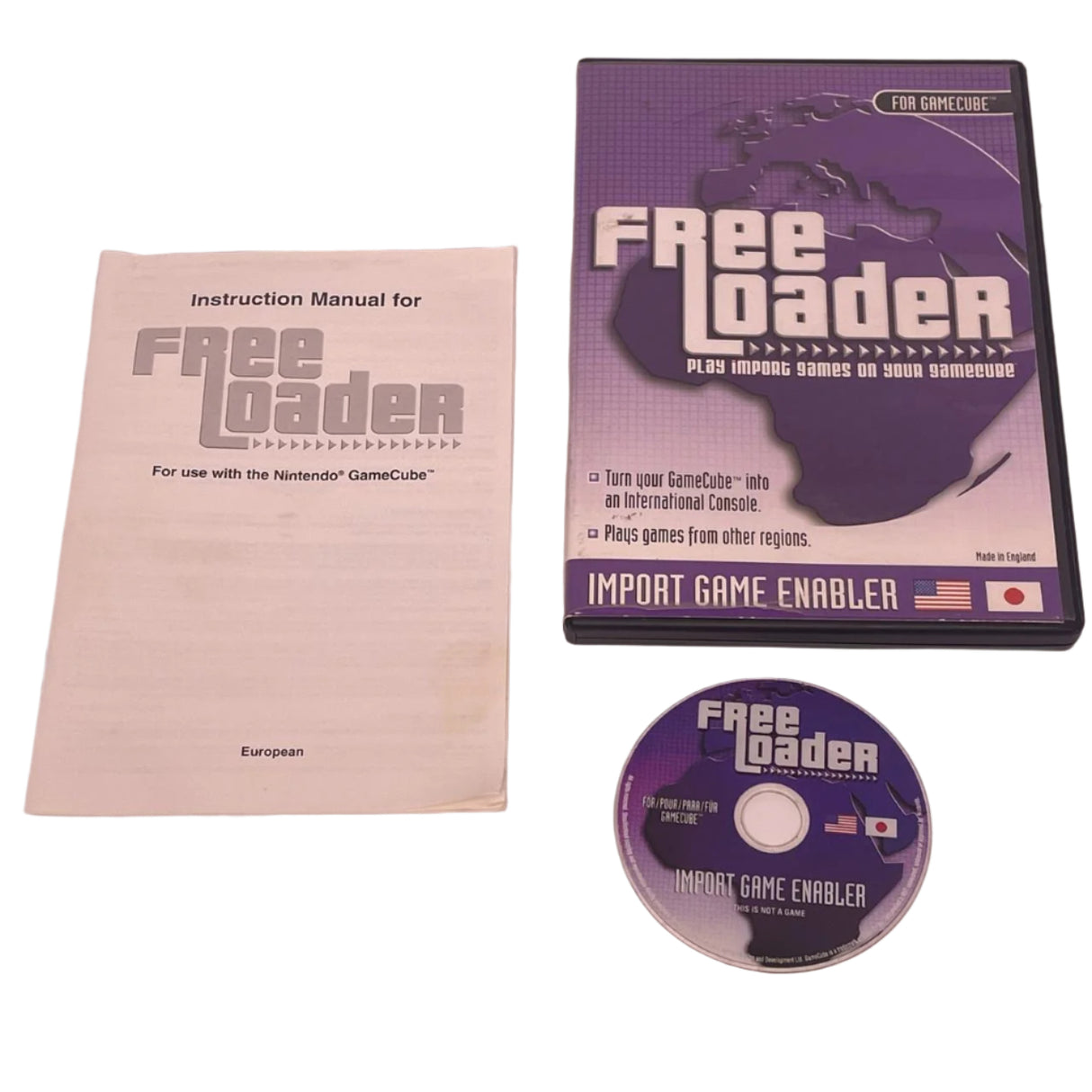 Free Loader Nintendo Gamecube Disc + Manual PAL