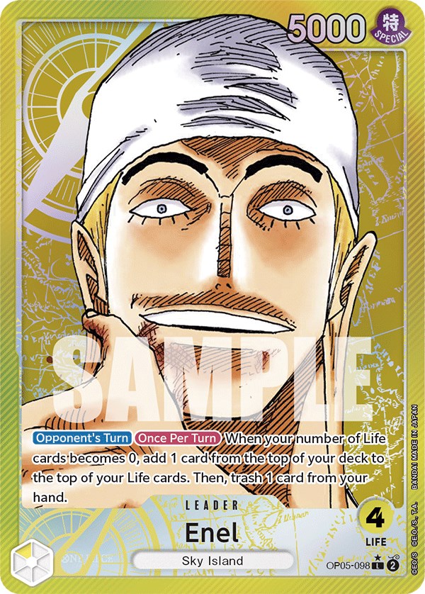 Enel (098) (Alternate Art) [OP05 - OP05-098]-Trippy Trades