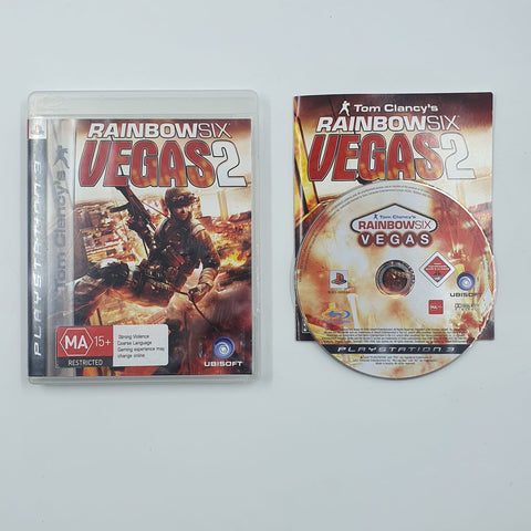 Rainbow Six Vegas 2 PS3 Playstation 3 Game + Manual 05A4