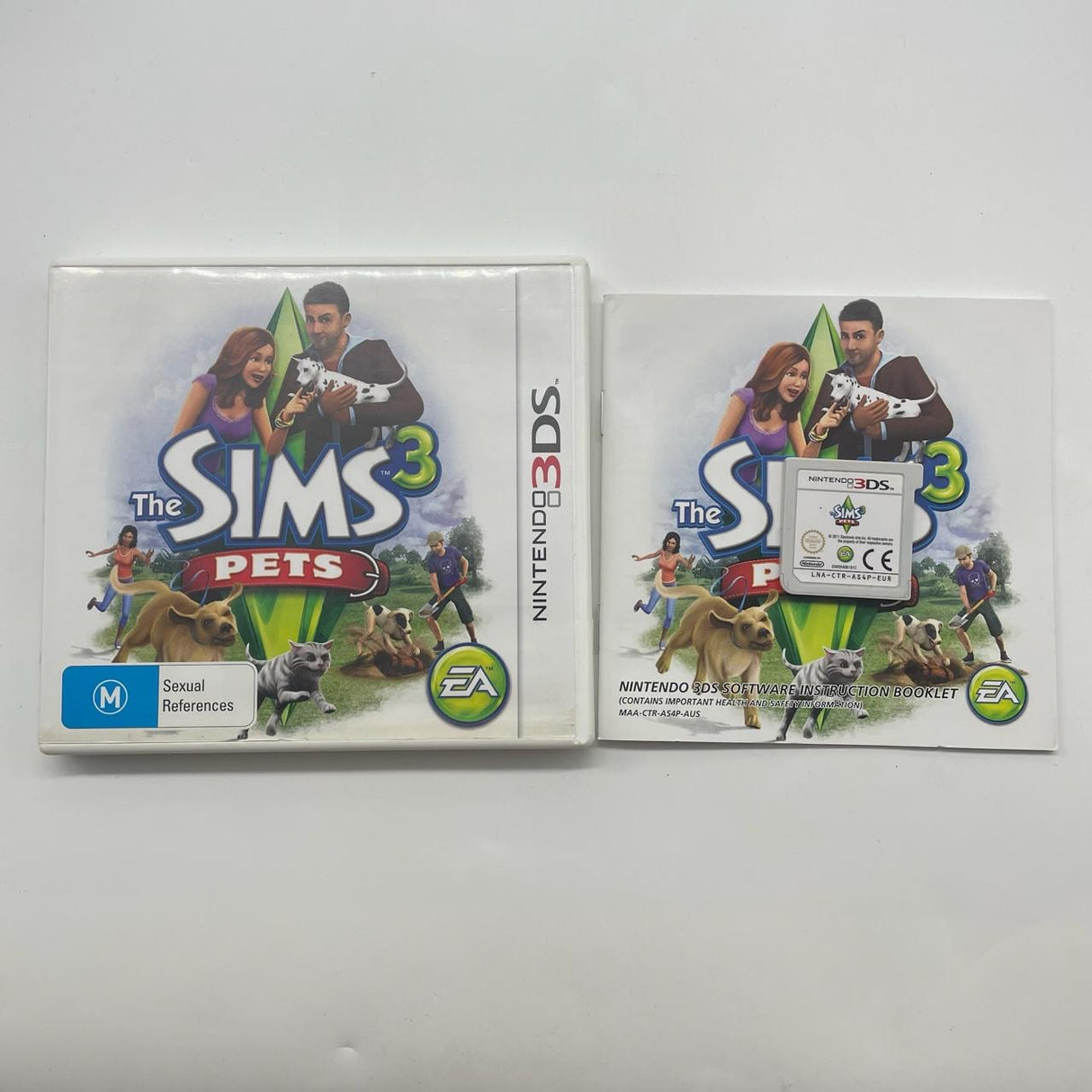 The Sims 3 Pets Nintendo 3DS Game + Manual PAL