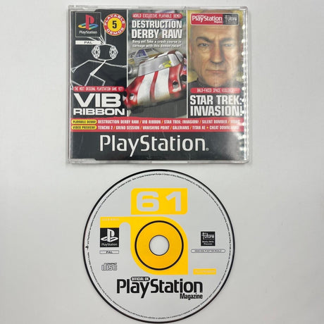 VIB Ribbon/Destruction Derby Raw/Star Trek Invasion Playstation 1 Demo PAL