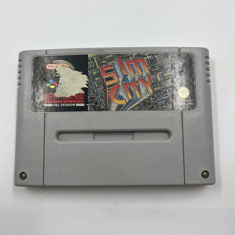Sim City Super Nintendo SNES Game Cartridge PAL