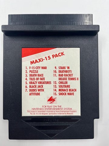 Maxi-15 Pack Nintendo Entertainment System NES Game PAL 17m4