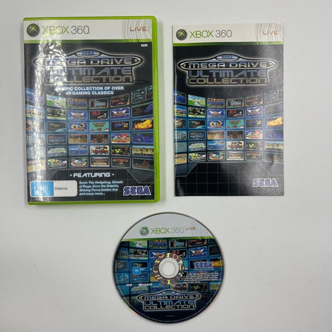 Sega Mega Drive Ultimate Collection Xbox 360 Game + Manual PAL 17m4