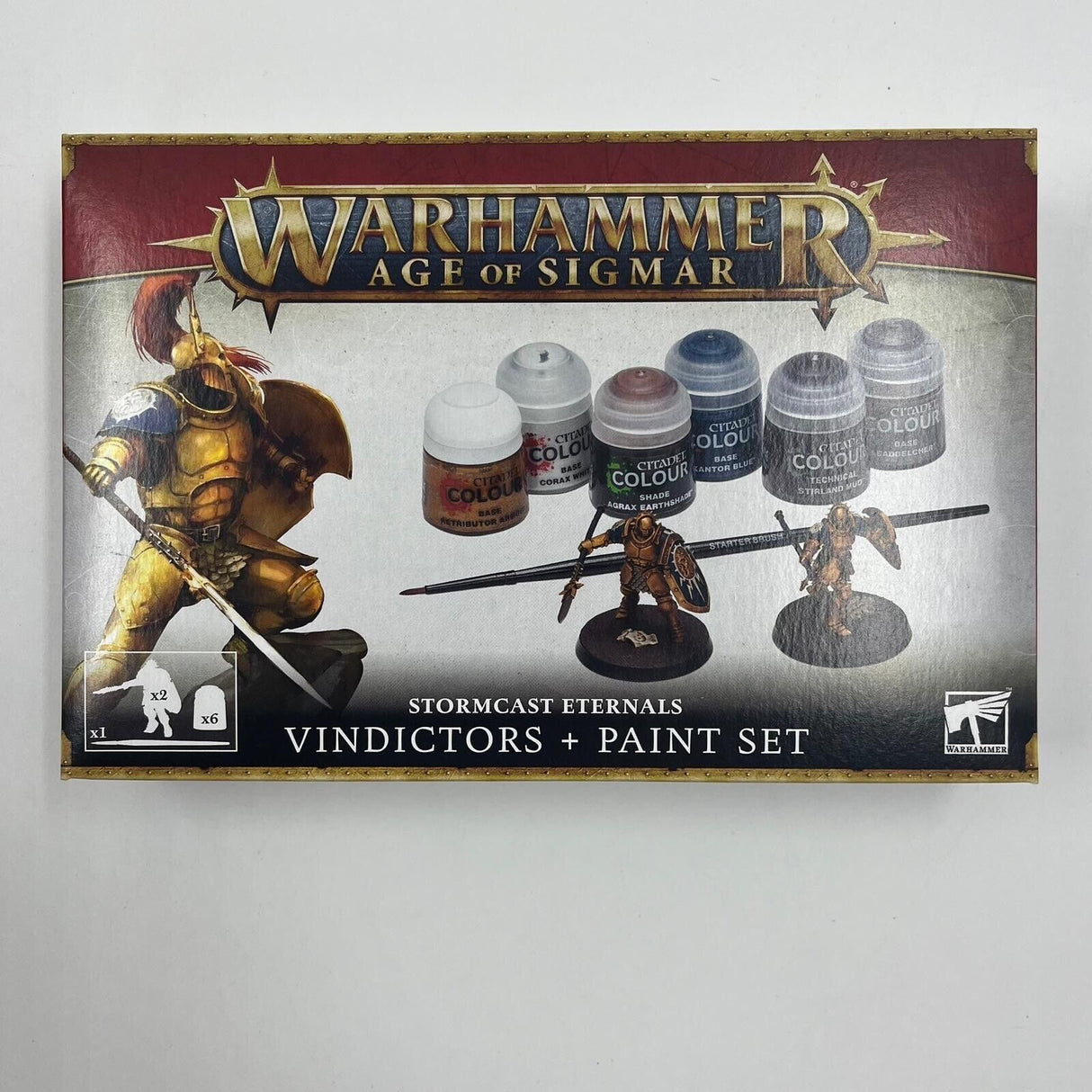 Warhammer Age Of Sigmar Stormcast Eternals Vindictors + Paint Set - Trippy Trades 