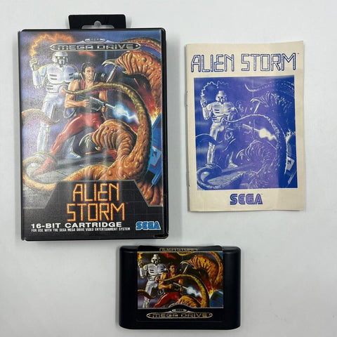 Alien Storm Sega Mega Drive Game + Manual PAL 17m4