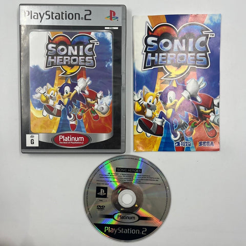 Sonic Heroes PS2 Playstation 2 Game + Manual PAL 17m4