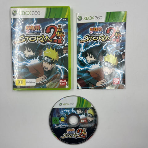 Naruto Shippuden Ultimate Ninja Storm 2 Xbox 360 Game + Manual PAL 17m4
