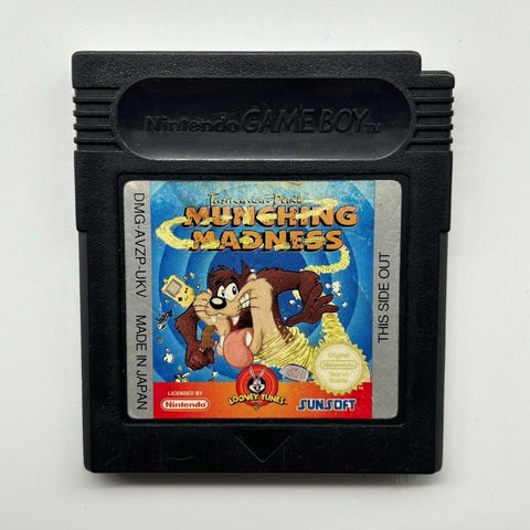 Tasmanian Devil Munching Madness Nintendo Gameboy Original Game Cartridge 17m4