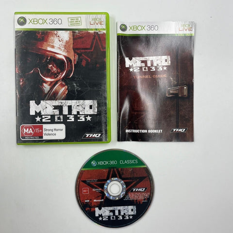 Metro 2033 Xbox 360 Game + Manual PAL 17m4