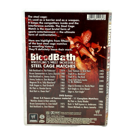 Wwe Bloodbath Most Incredible Steel Cage Matches DVD
