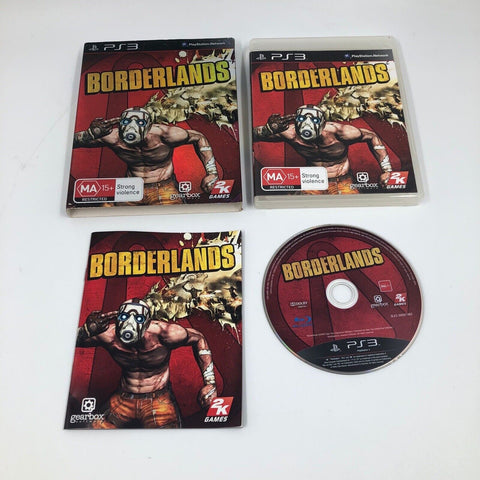Borderlands PS3 Playstation 3 Game + Manual 17m4