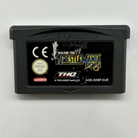 Road To Wrestle Mania X8 Nintendo Gameboy Advance GBA Game Cartridge 17m4