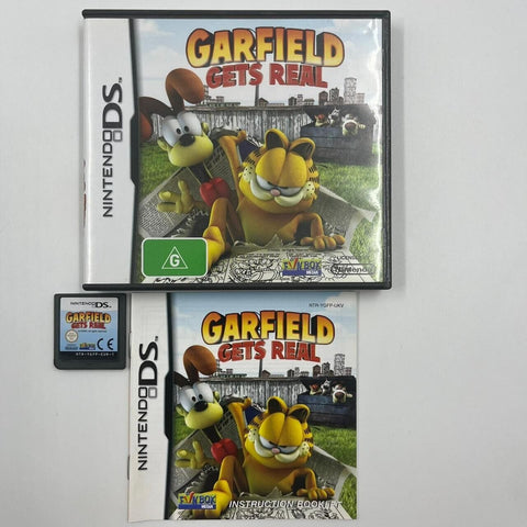 Garfield Gets Real Nintendo DS Game + Manual 17m4