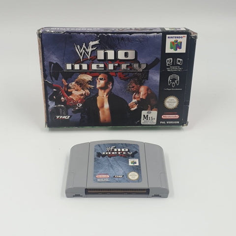 WWF No Mercy Nintendo 64 N64 Game Boxed PAL 17m4