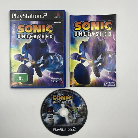 Sonic Unleashed PS2 Playstation 2 Game + Manual PAL 17m4