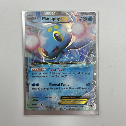 Manaphy EX Pokemon Card 32/122 Breakpoint 17m4
