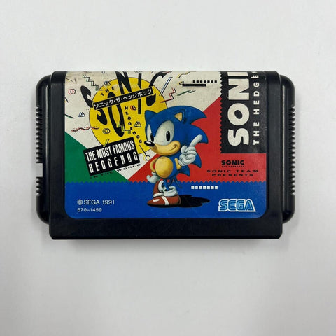 Sonic The Hedgehog Sega Mega Drive Game Cartridge NTSC J 17m4