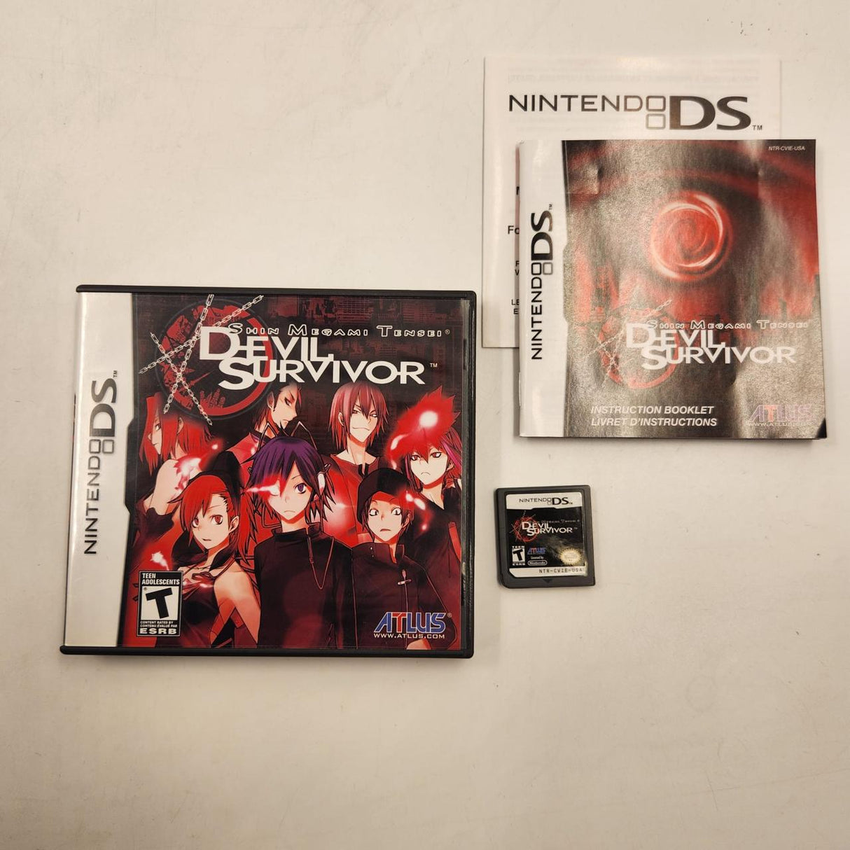 Shin Megami Tensei Devil Survivor Nintendo DS Game + Manual
