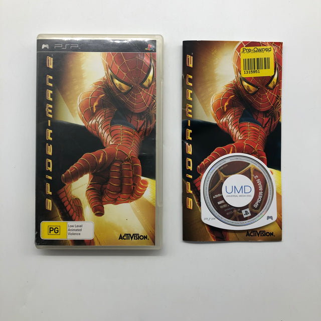 Spider-Man 2 UMD PSP Playstation Portable Game + Manual