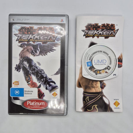 Tekken Dark Resurrection PSP Playstation Portable Game + Manual