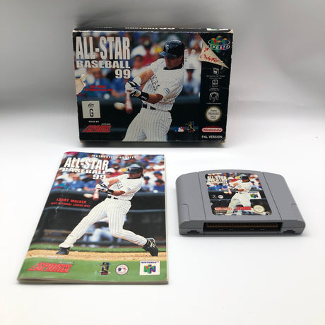 All-Star Baseball 99 Nintendo 64 N64 Game Boxed + Manual PAL