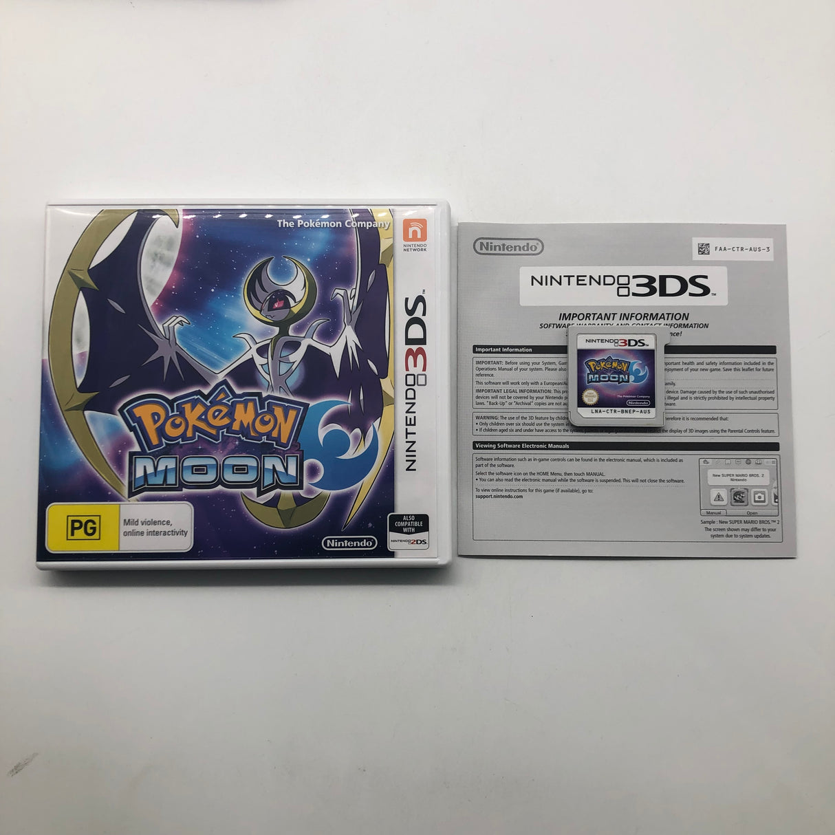 Pokemon Moon Fan Edition Nintendo 3DS Game Steelbook Edition Boxed 25AU4