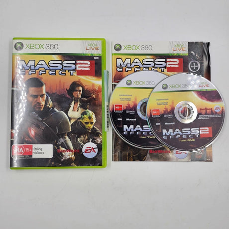 Mass Effect 2 II Xbox 360 Game + Manual PAL