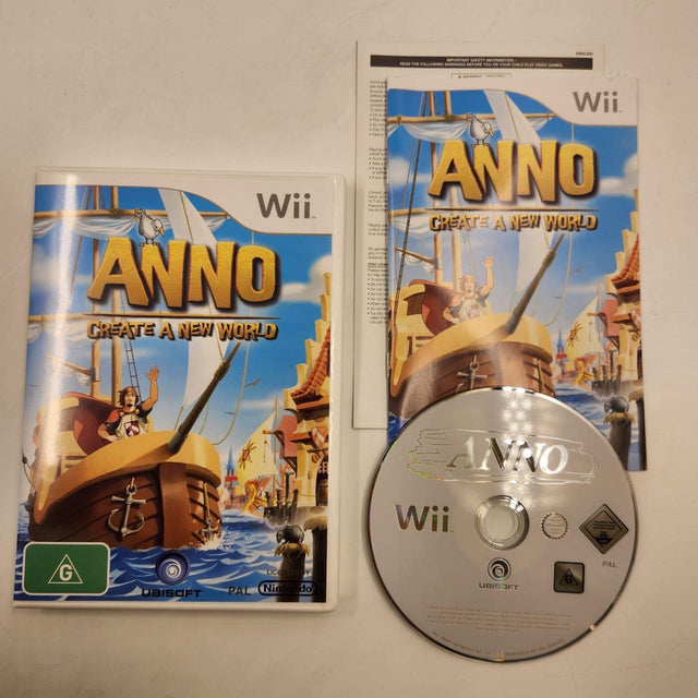 Anno Create a New World Nintendo Wii Game + Manual PAL