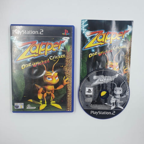 Zapper One Wicked Cricket PS2 Playstation 2 Game + Manual PAL 05A4