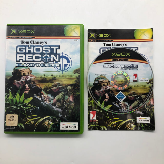 Tom Clancys Ghost Recon Island Thunder Xbox Original Game + Manual PAL