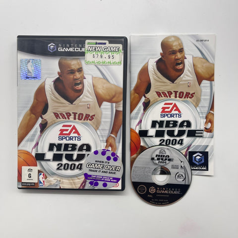 NBA Live 2004 Nintendo Gamecube Game + Manual PAL 05A4