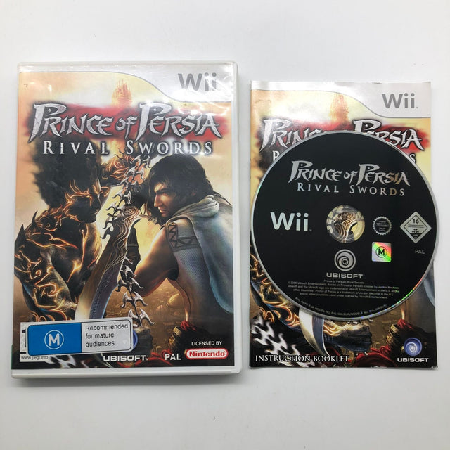 Prince Of Persia Rival Swords Nintendo Wii Game + Manual PAL 25AU4