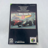 F-1 World Grand Prix Nintendo 64 N64 Game Boxed Complete PAL