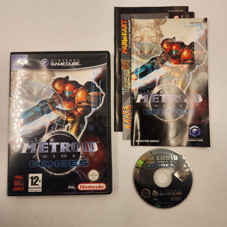 Metroid Prime 2 Echoes Nintendo Gamecube Game + Manual PAL