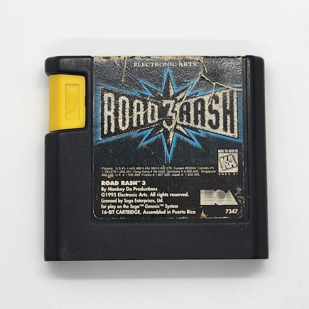 Road Rash 3 Sega Mega Drive / Genesis Game Cartridge PAL
