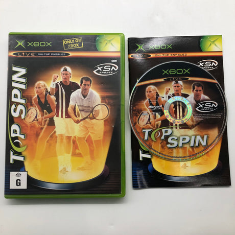 Top Spin Xbox Original Game + Manual PAL