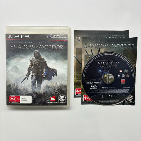 Shadow Of Mordor PS3 Playstation 3 Game + Manual 05A4