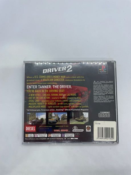 Driver 2 PS1 Playstation 1 Game + Manual PAL