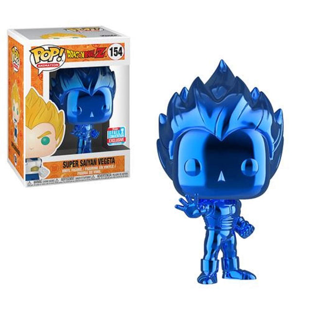 Dragon Ball Z Super Saiyan Vegeta Blue Chrome #154 Funko Pop Vinyl Figure